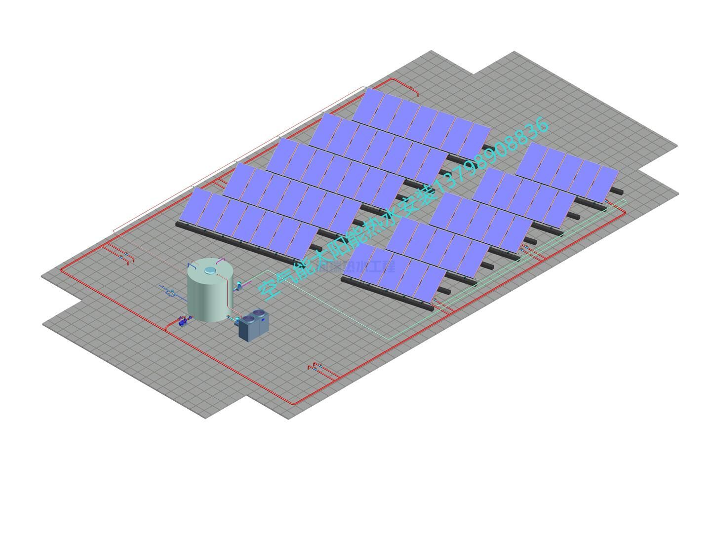 100-500人工廠(chǎng)宿舍空氣能熱水工程方案設(shè)計(jì)